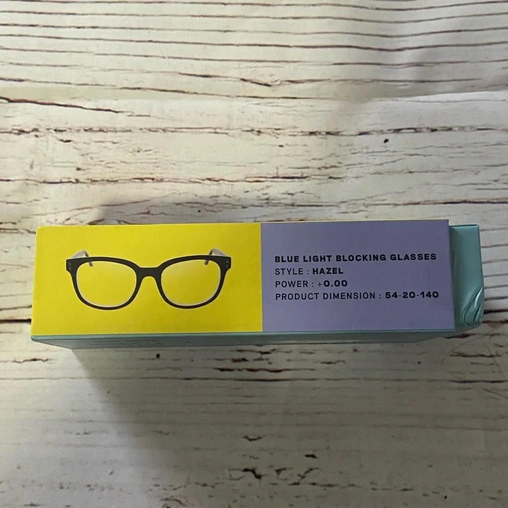 New in Box Flower Eyewear Blue Light Blocking Glasses in Hazel Black